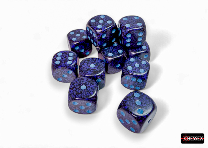 Speckled Cobalt 16mm d6 Dice Block (12 dice) - CHX25707